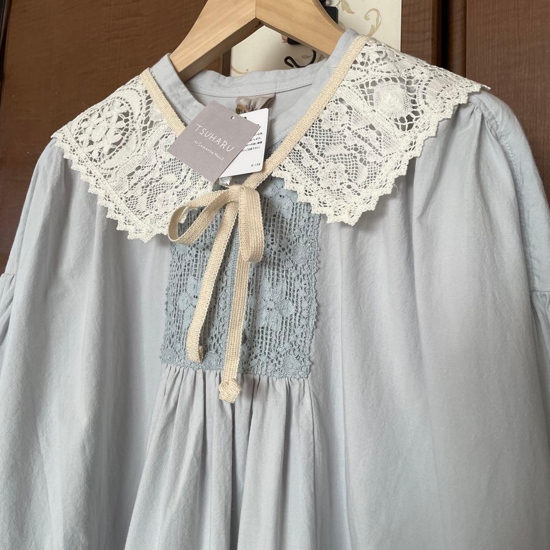 新品ツハルバイサマンサモスモス　クルーニーレースワンピース&つけ襟2点セット