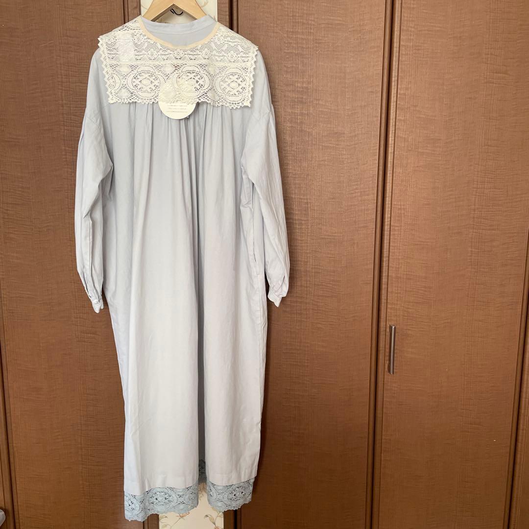 新品ツハルバイサマンサモスモス　クルーニーレースワンピース&つけ襟2点セット