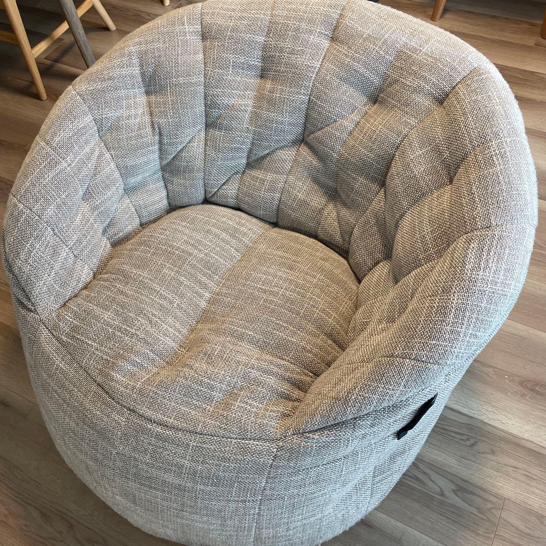 アンビエントラウンジ　バタフライソファ　ベージュ　送料込み