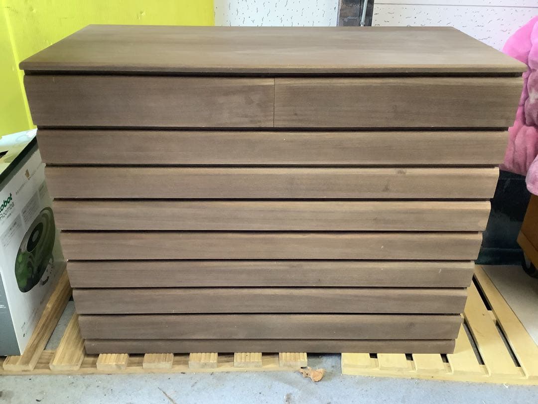 桐製　洋風８段桐チェスト　着物タンス　着物収納