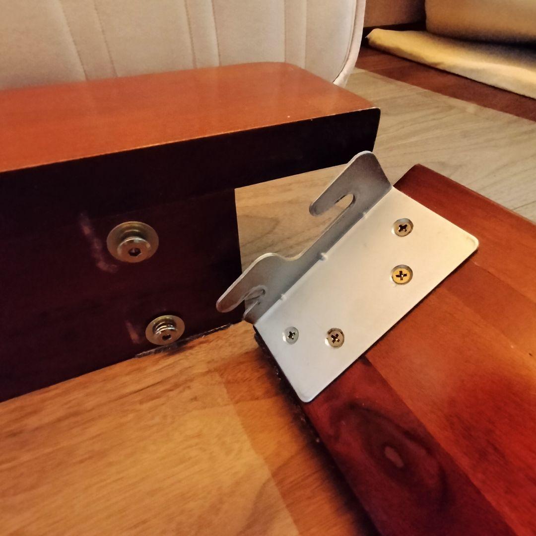 【フレンチ茶】クイーンサイズ　ベットフレーム ＆ マットレス　カバーあり