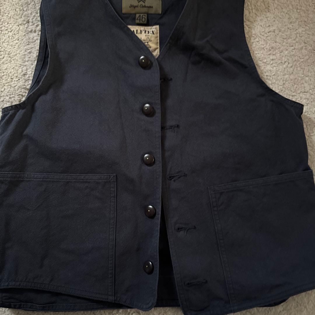 Nigel Cabournハーフテックス　ベスト　ジレ　46 sサイズ