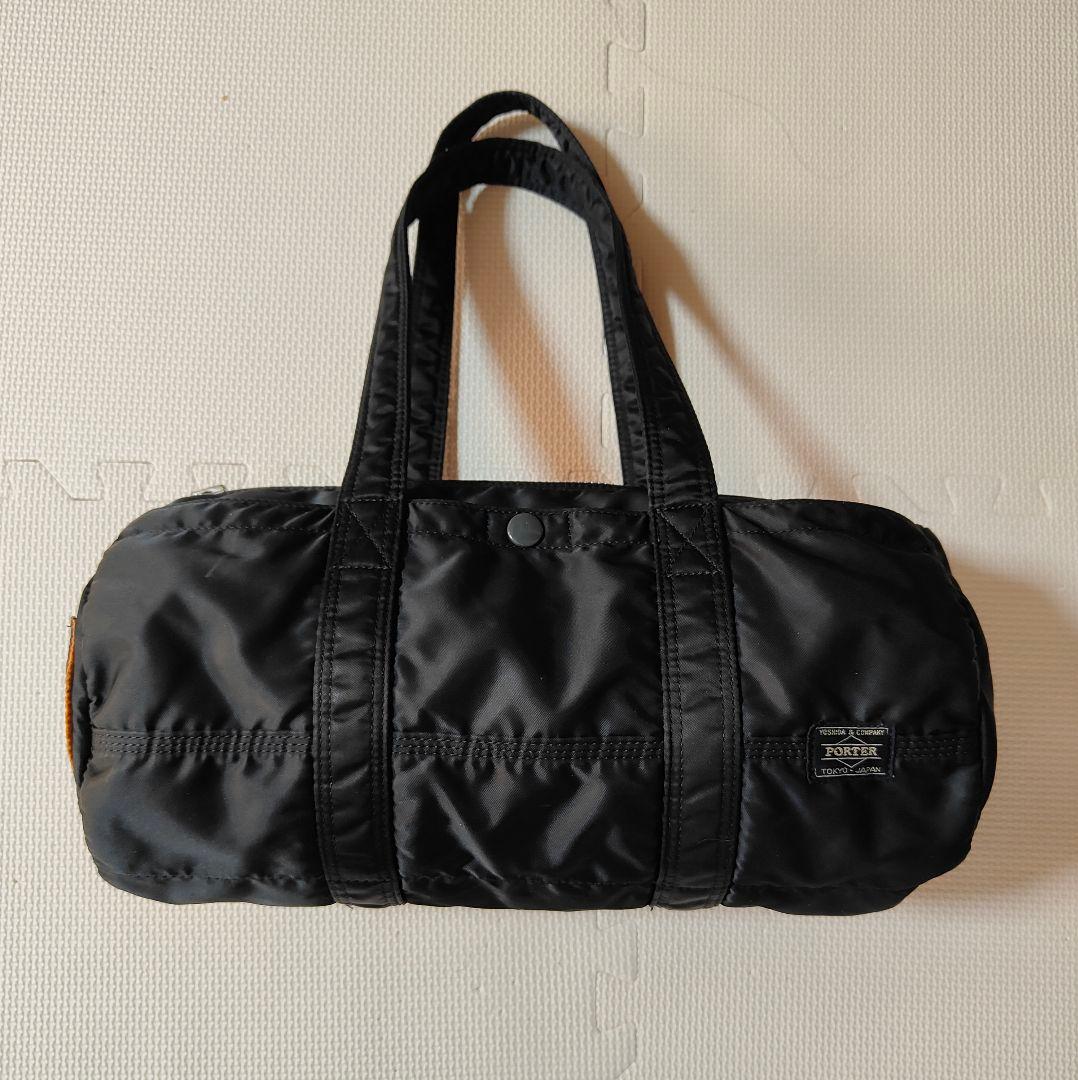 PORTER タンカー ドラムバッグ ミニボストン　ナイロン　黒　ブラック