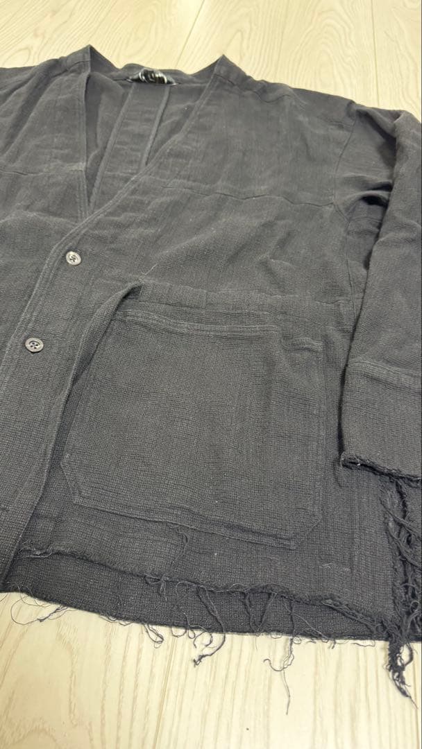 ANCELLM アンセルム PANAMA COLLAR LESS JACKET