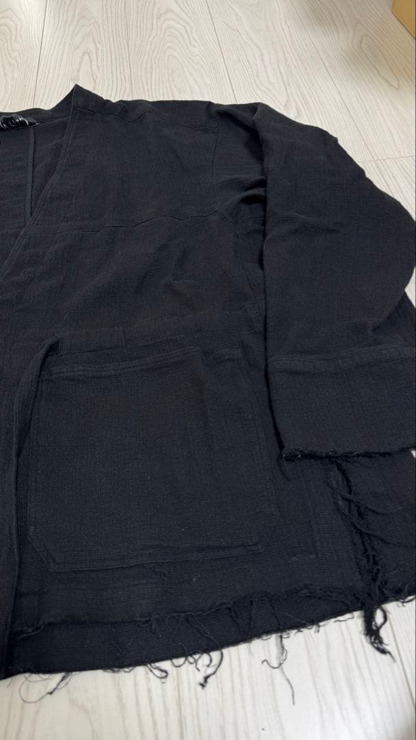 ANCELLM アンセルム PANAMA COLLAR LESS JACKET