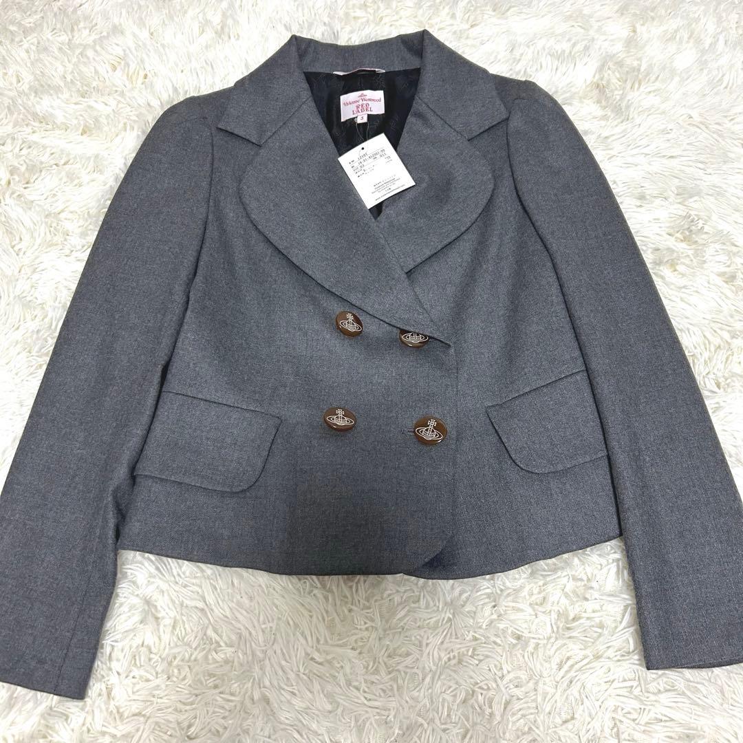新品未使用タグ付　vivienne west wood ラブジャケット 3 灰色