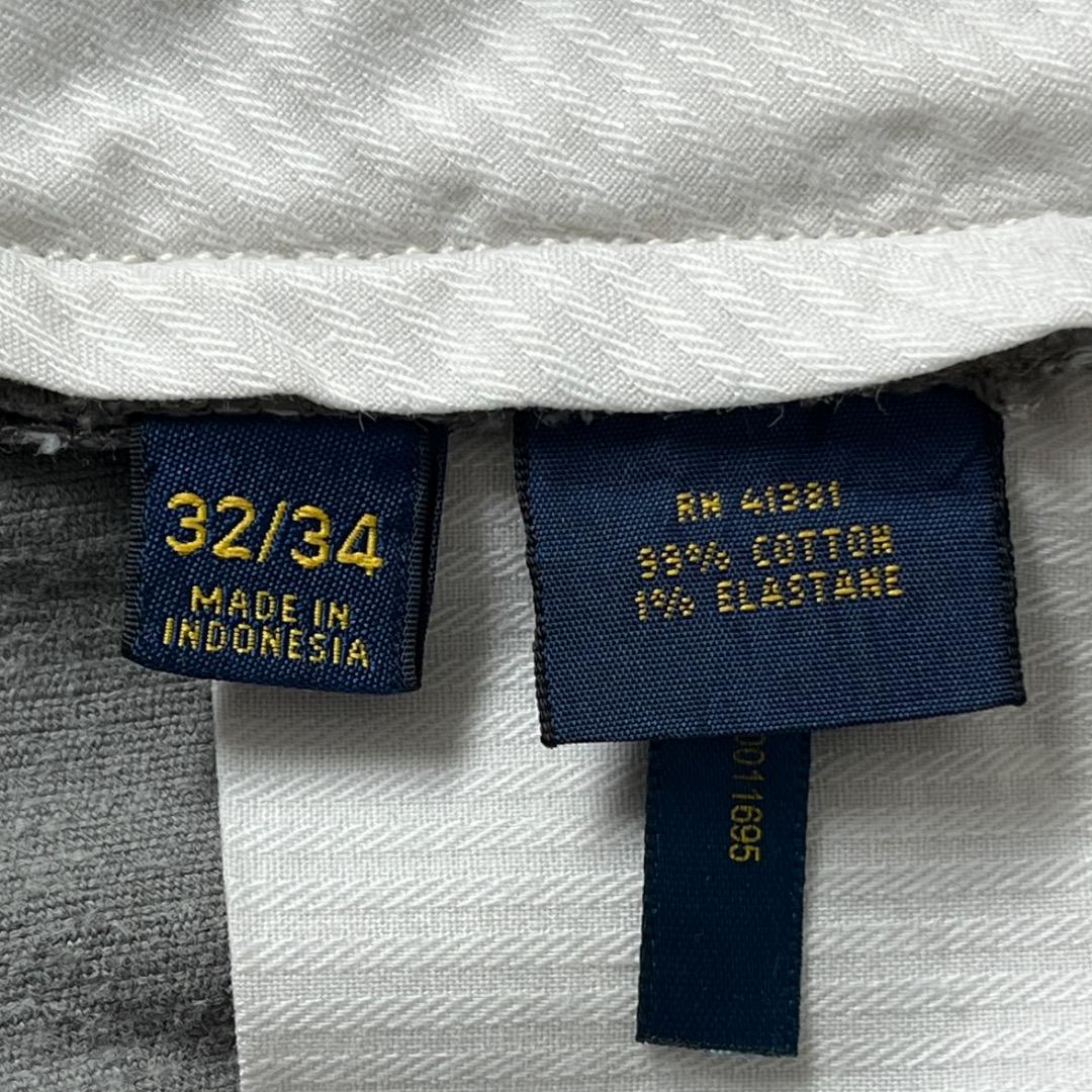 ポロ ラルフローレン W32 ポロチノ コーデュロイ 古着 グレー 16929