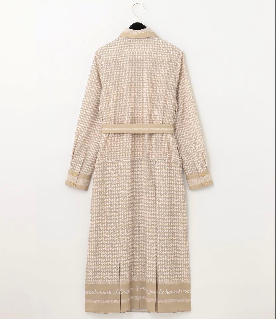 Diagram ハウンドトゥースプリントワンピース
