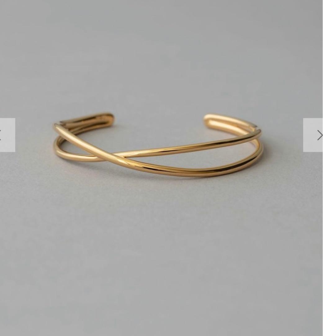 ete エテ　ゴールド クロス バングル　シルバー925