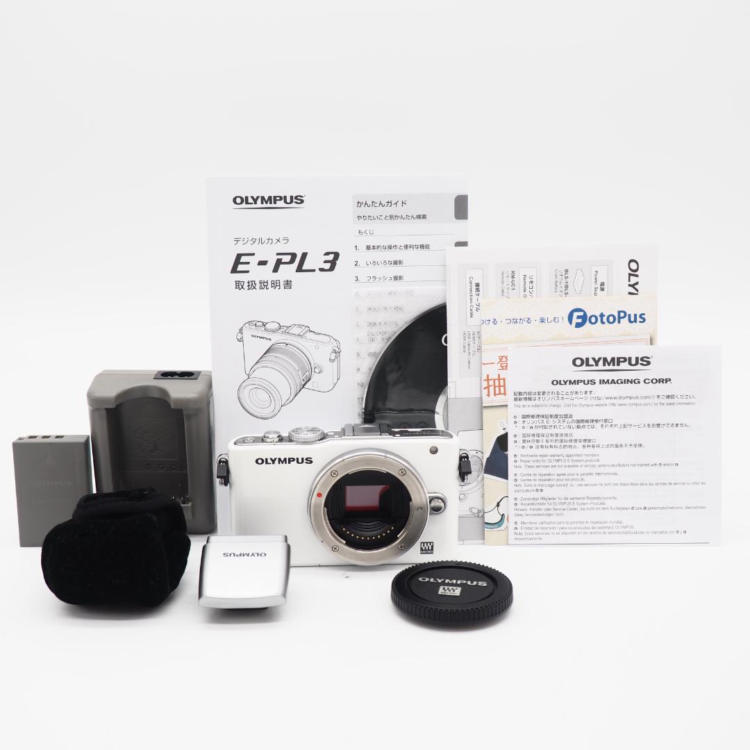 OLYMPUS ミラーレス一眼 PEN E-PL3 ホワイト
