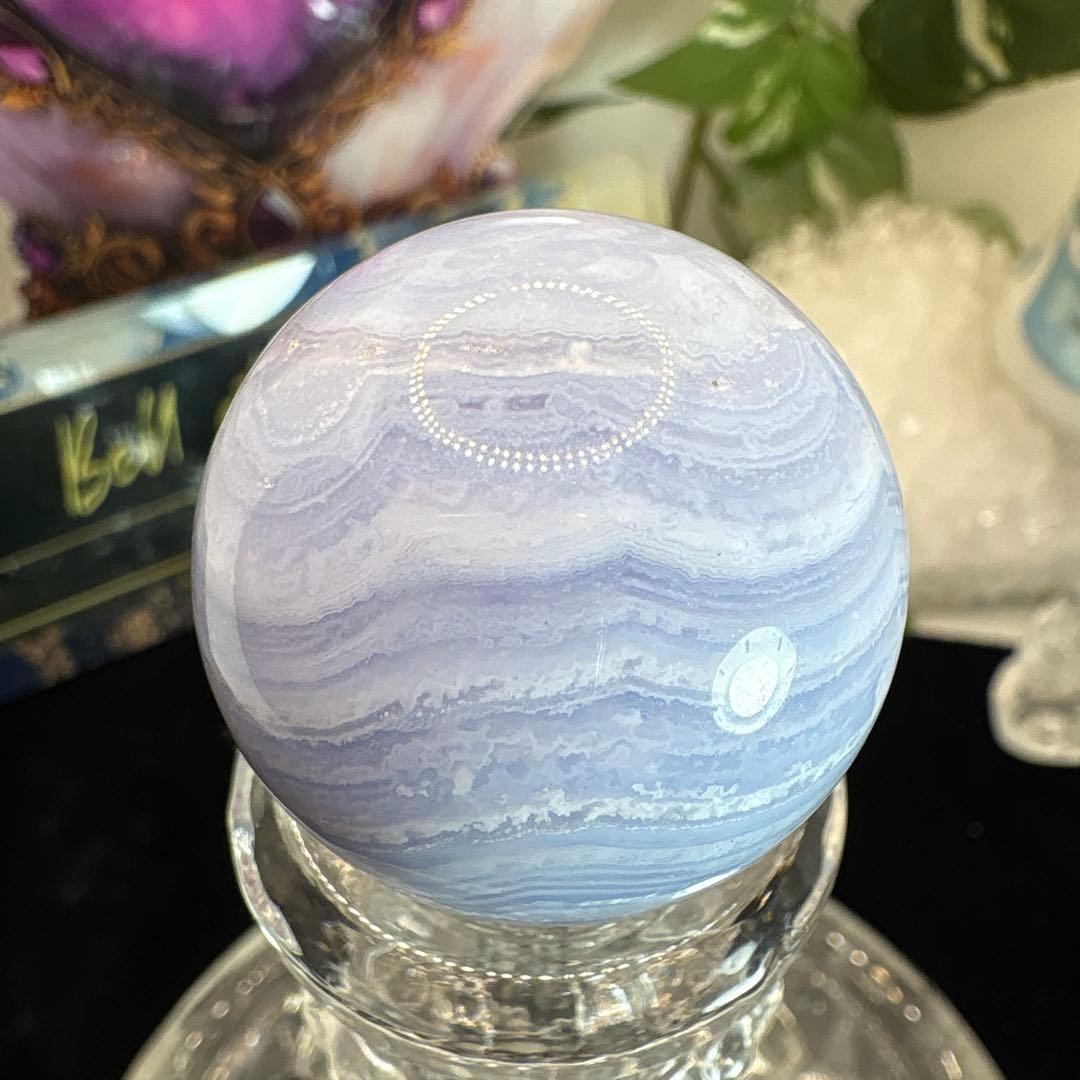 高品質 ブルーレースアゲートスフィアNo.2641