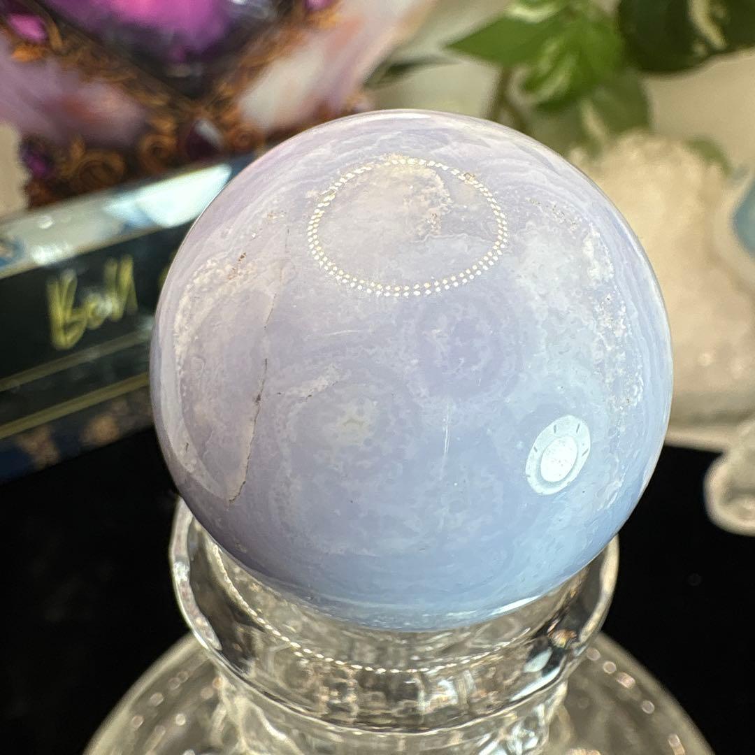 高品質 ブルーレースアゲートスフィアNo.2641