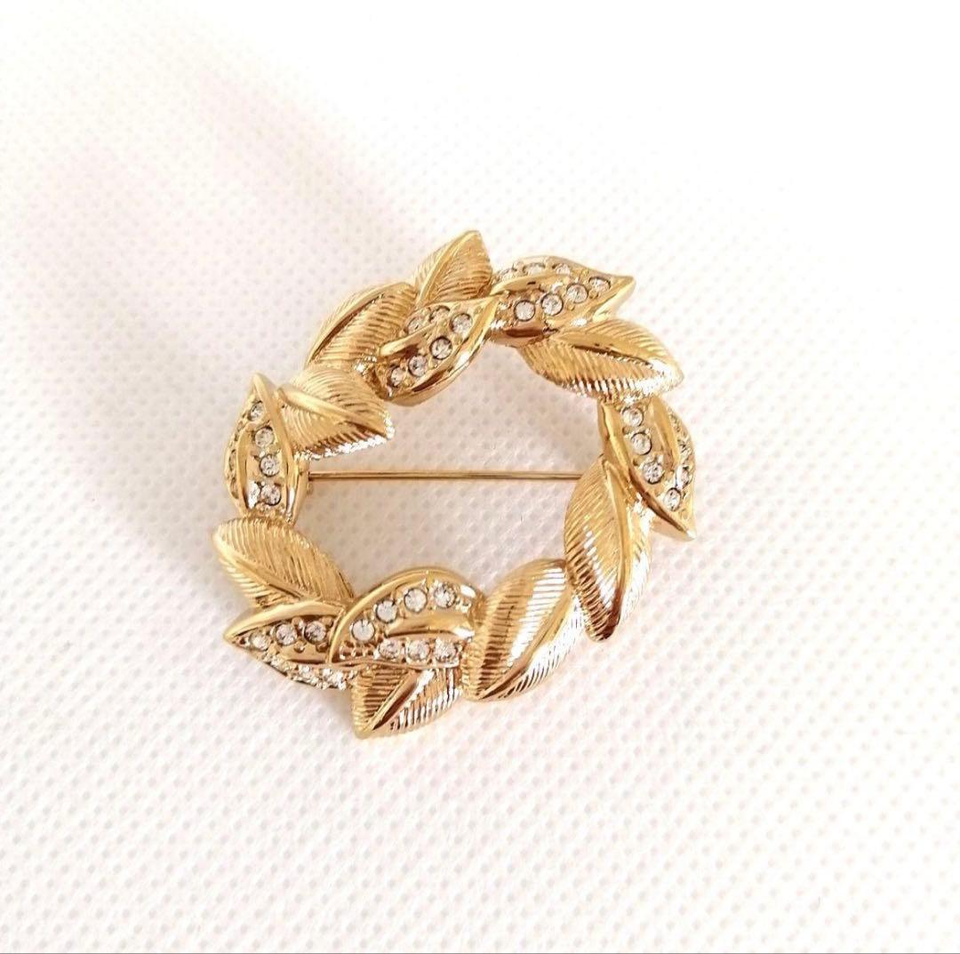 【✨極美品✨】Dior 葉モチーフ ゴールドブローチ 最終値下げ