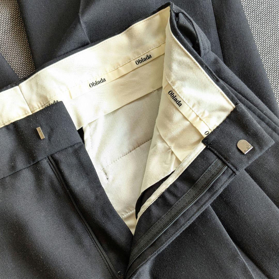 Oblada オブラダ シンチ OFFICER PANTS パンツ 24 黒