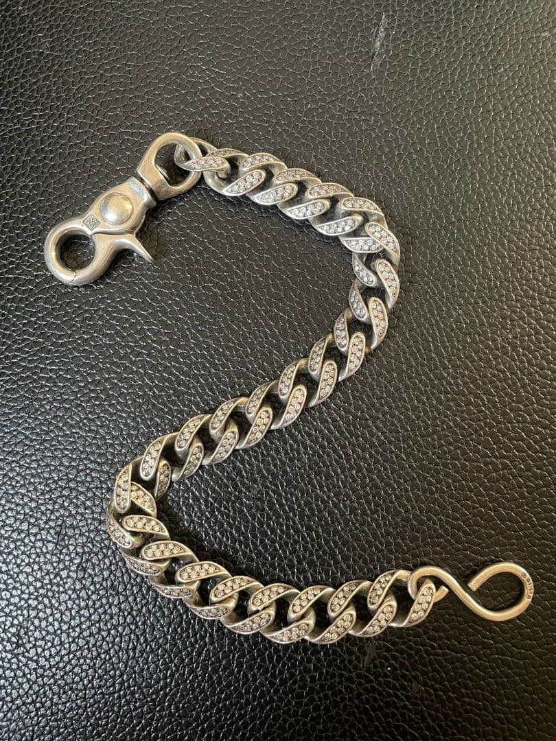 Kubizm NEXUS7 ウォレットチェーン シルバー925 ジルコニア