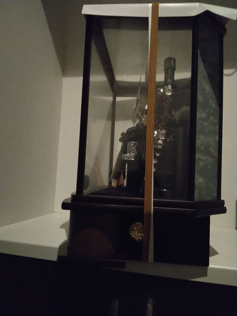 五月人形 兜飾り　福仙　ガラスケース　上杉謙信