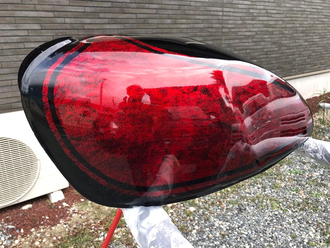 ゼファー400 ゼファーχ ガソリンタンク　ラップ塗装