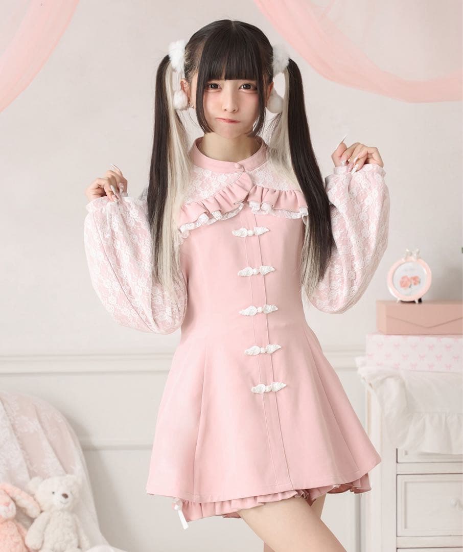 Palelfy ボレロ風チャイナコンビネゾン