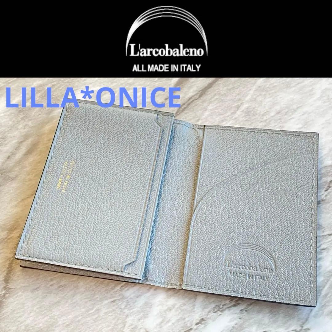 2361 【新品 2.2万円】ラルコバレーノ★名刺入れ★LILLA*ONICE★