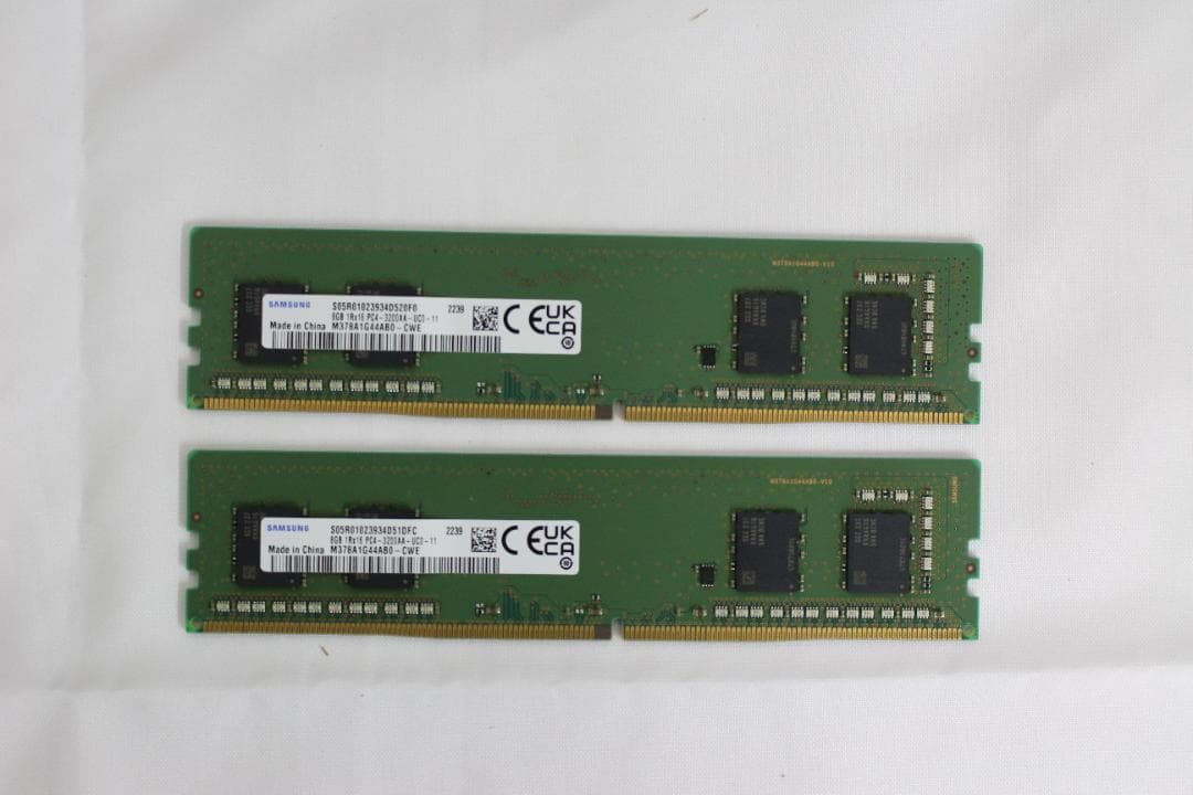【動作確認済】SAMSUNG DDR4-3200 16GB(8GBｘ2)①