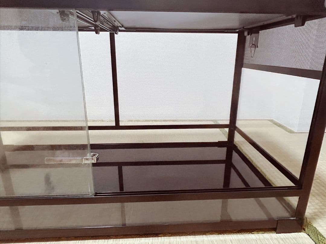 爬虫類用ケージ 三晃商会 パンテオン ブラック BK9045