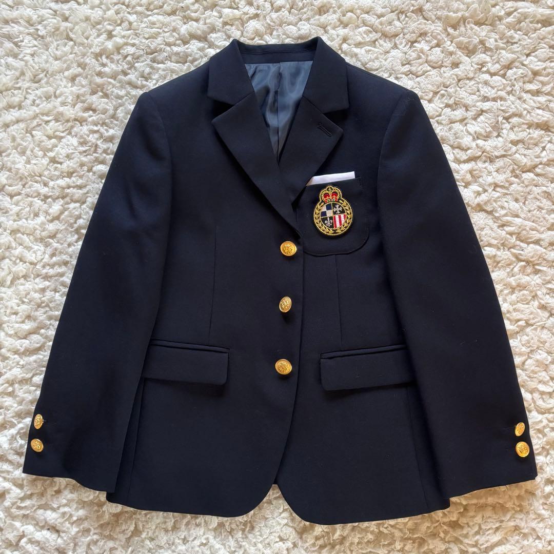 未使用級 ショパンwithこどもビームス 120cm 紺ブレ 金釦 6点セット