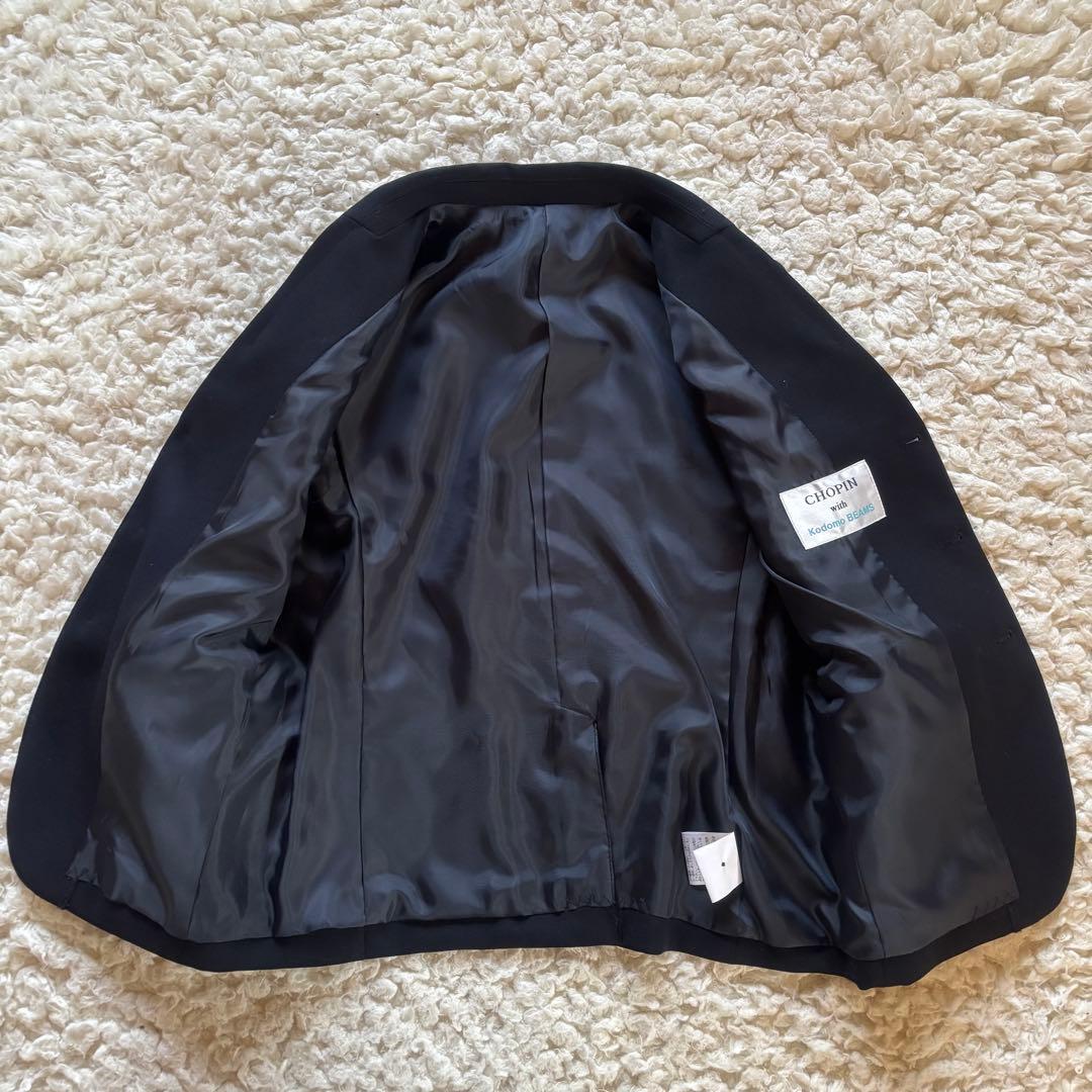 未使用級 ショパンwithこどもビームス 120cm 紺ブレ 金釦 6点セット