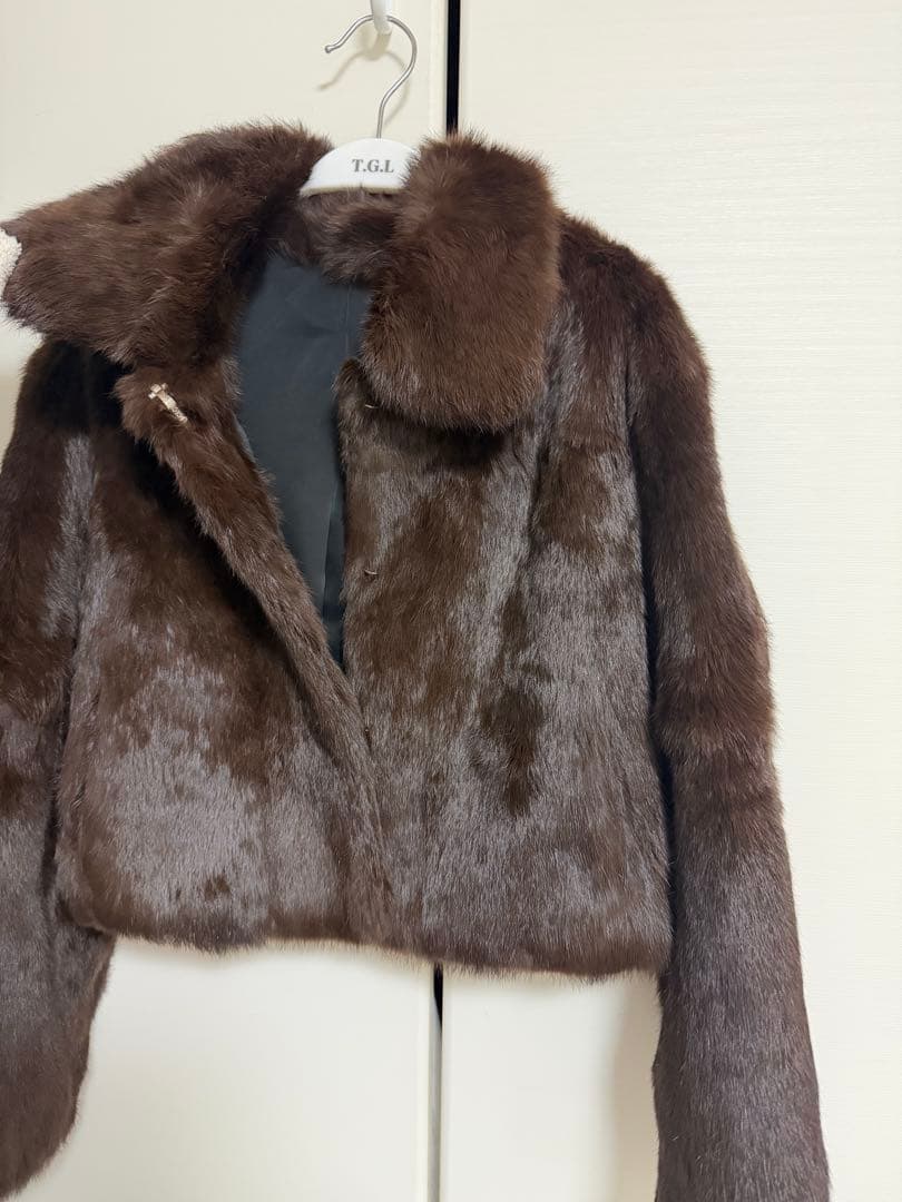 リアルラビットファーショートコート