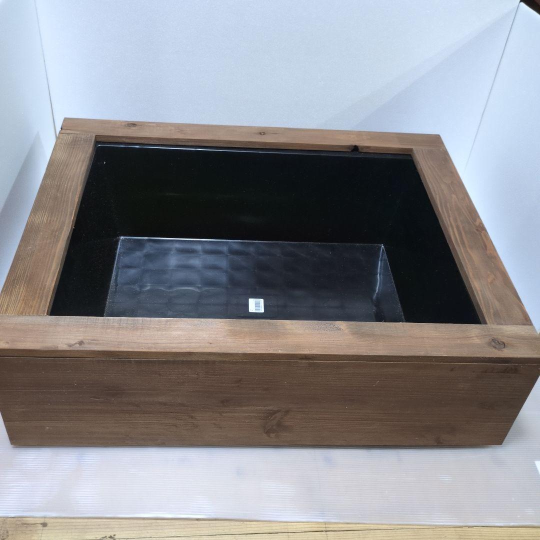 トロ舟40リットル　木枠　杉板カバーセット　ビオトープ　メダカ