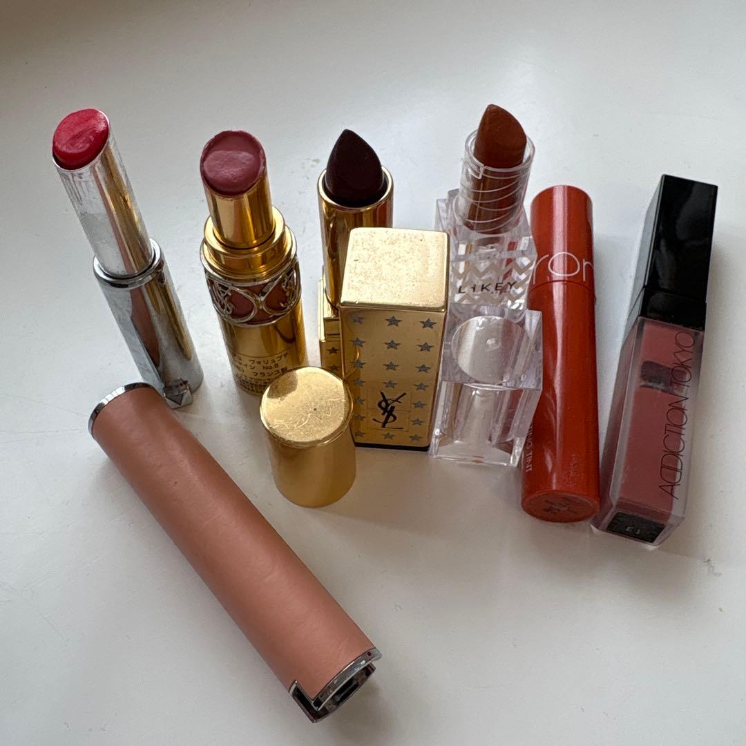 あ*め様 Dior CHANEL 他 デパコスまとめ売り 53点 リップ中心