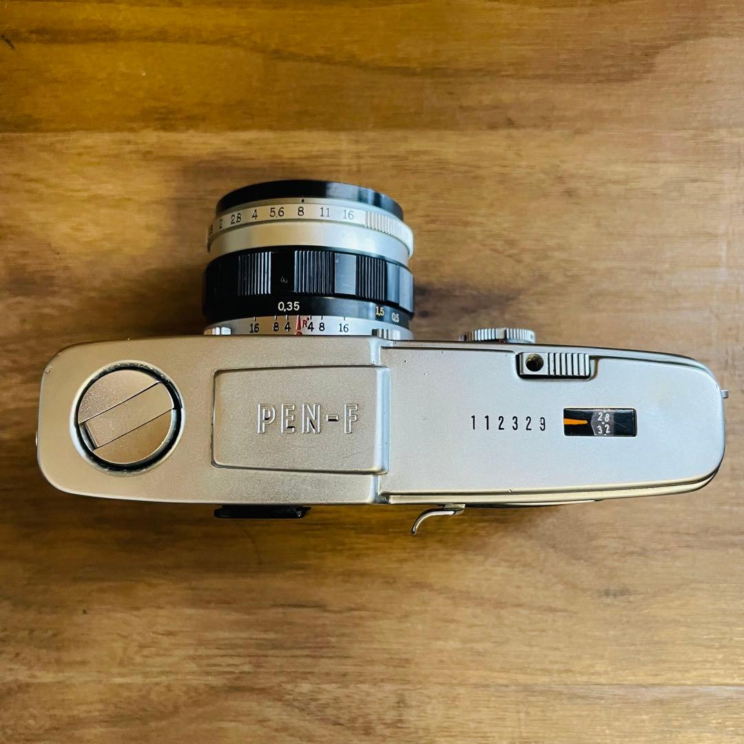 OLYMPUS PEN-F F.Zuiko Auto-S カメラ 花文字