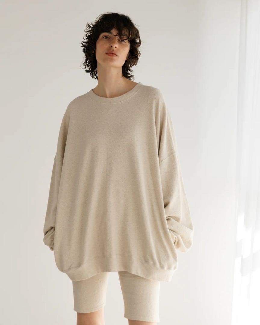 Y.S♡　BIYOMA COTTON LINEN RIB PULLOVER