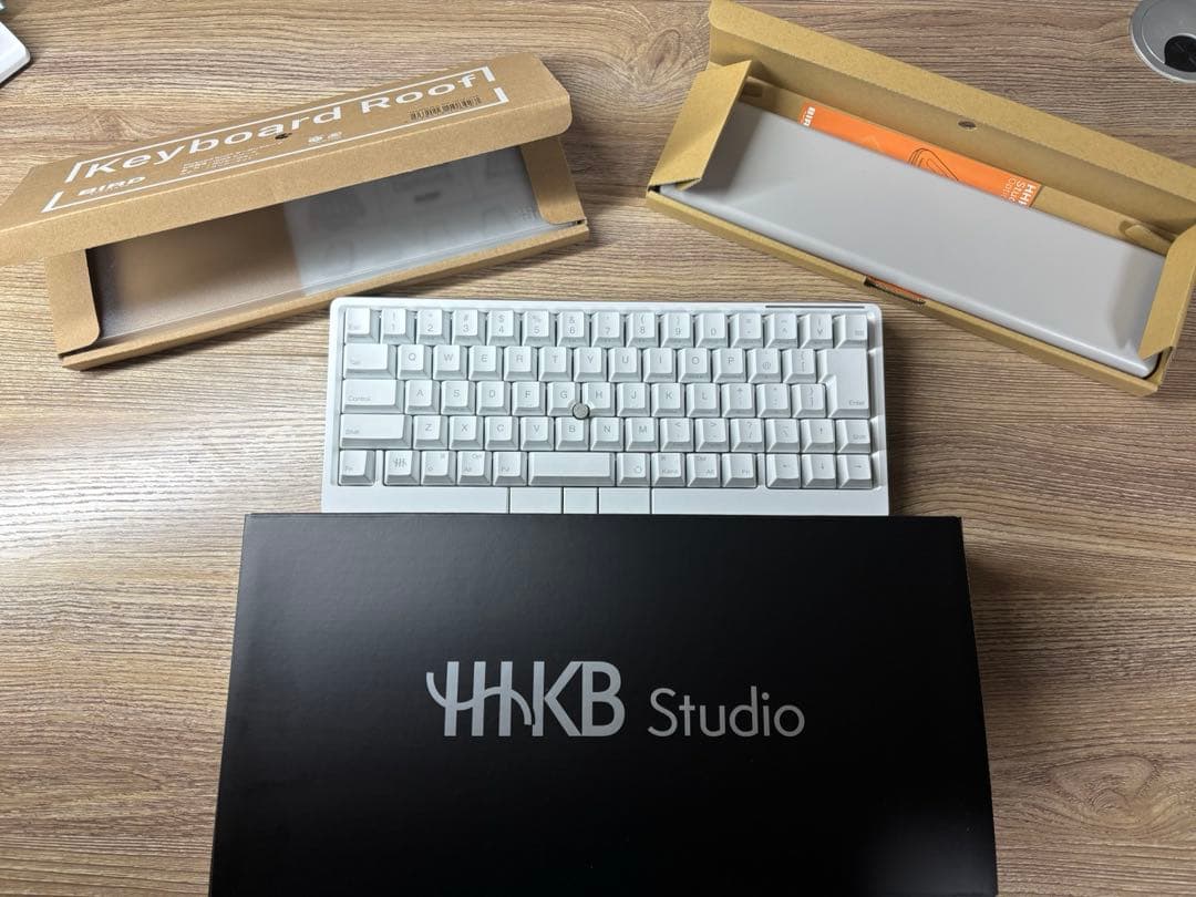 HHKBstudio 日本語配列・雪　キーボードルーフ・リストレスト付