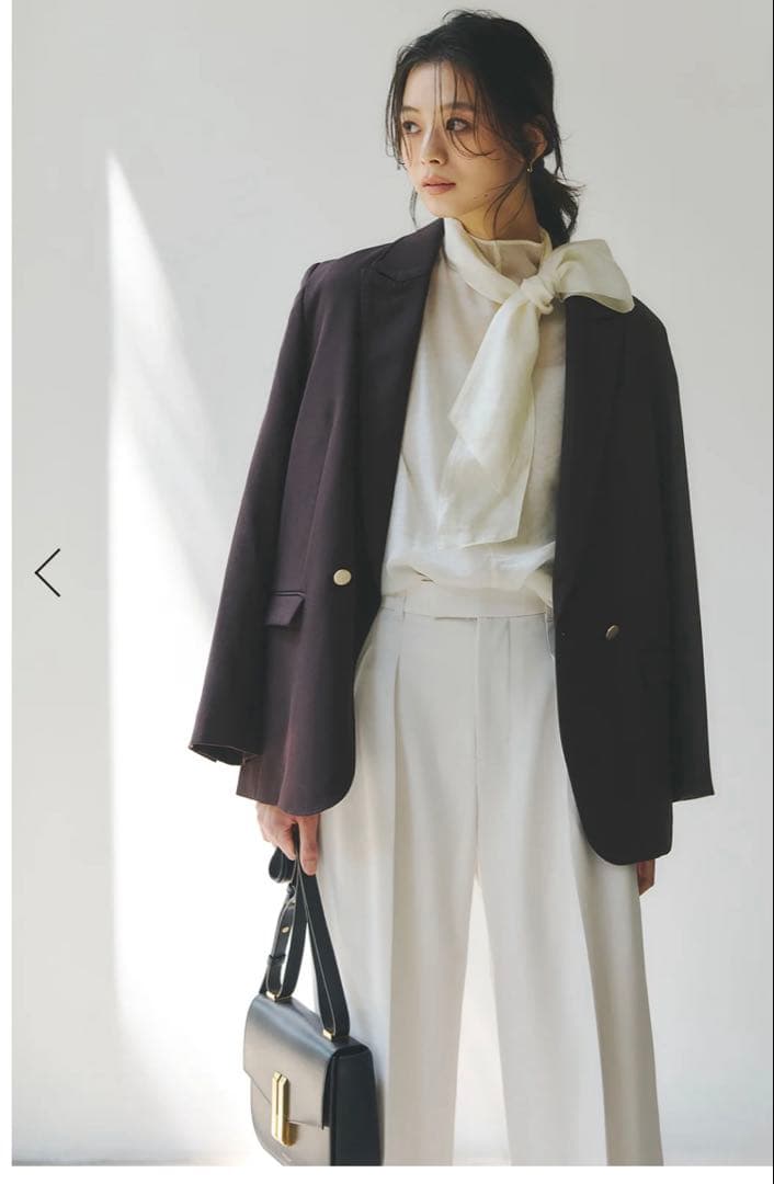 アニュアンス　ベーシックダブルジャケット ブラウン　2サイズ