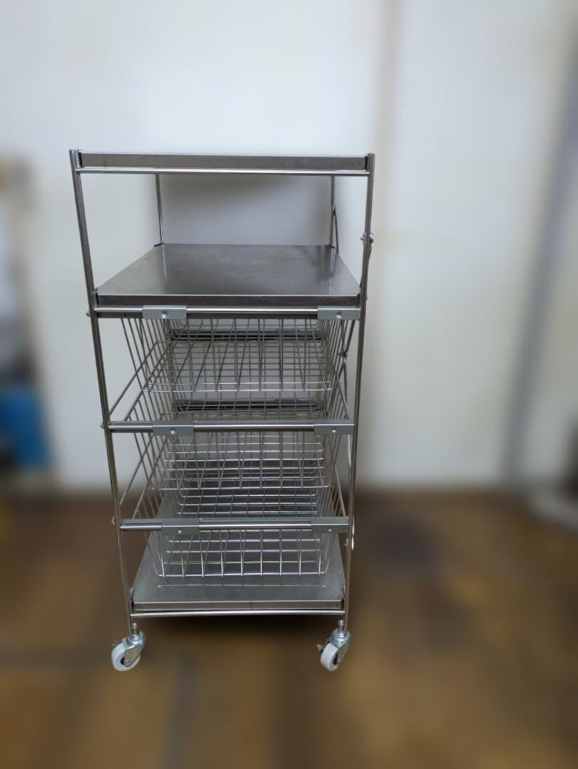 60100　無印良品　ステンレスユニットシェルフ