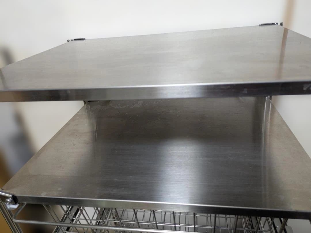 60100　無印良品　ステンレスユニットシェルフ