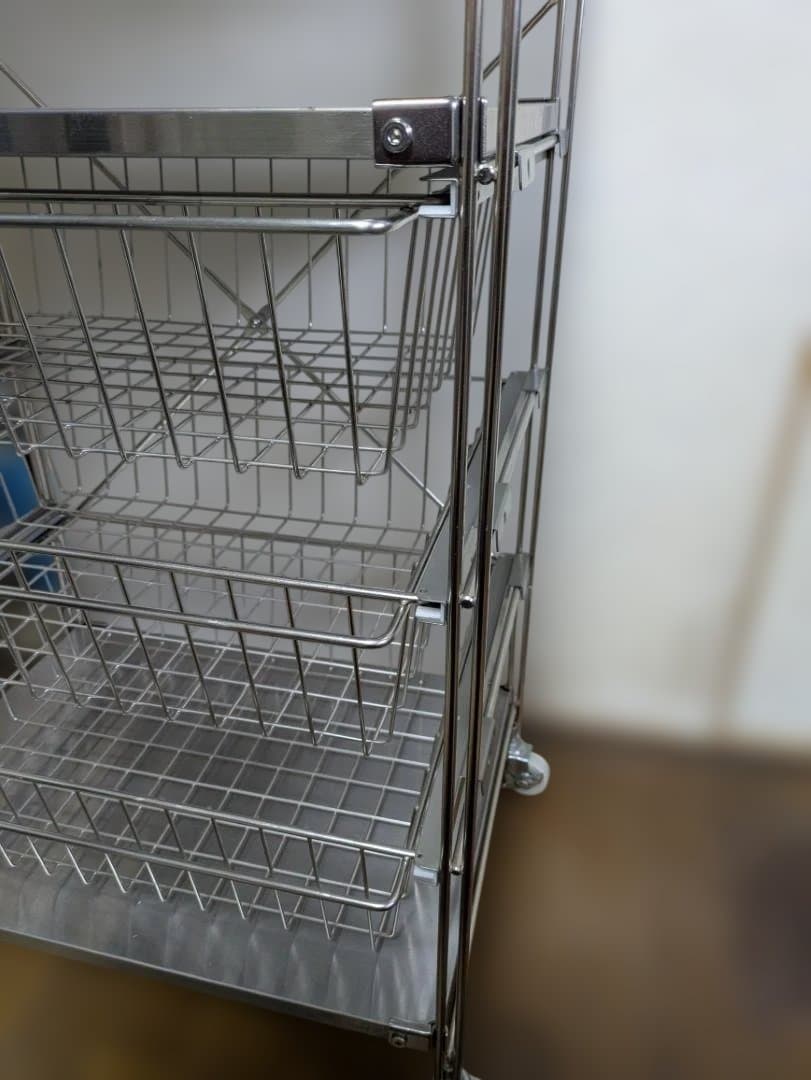 60100　無印良品　ステンレスユニットシェルフ