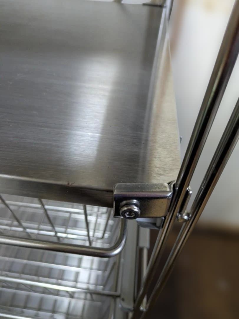 60100　無印良品　ステンレスユニットシェルフ