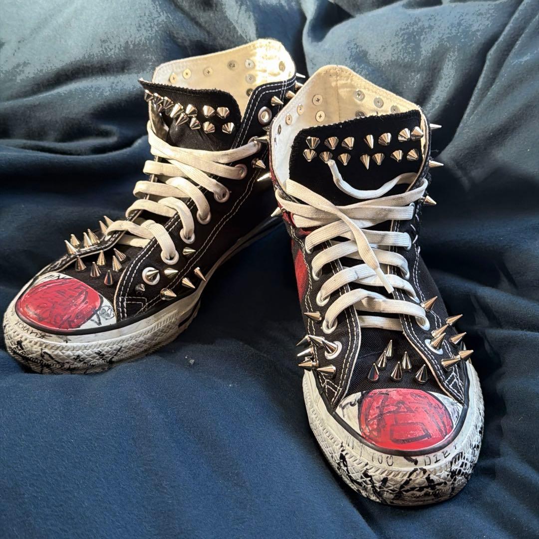 竜さん専用)カスタム CONVERSE スタッズ moshStyle