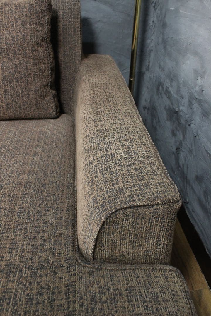 首都圏送無料〜売り切り特価KEYUCA45万大型コーナーソファフェザークッション