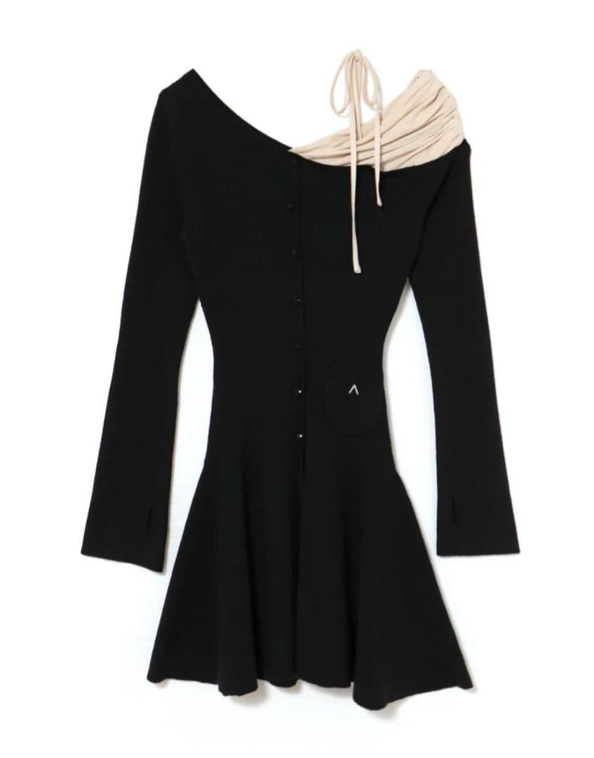 【新品】andmary Helen knit flare mini dress