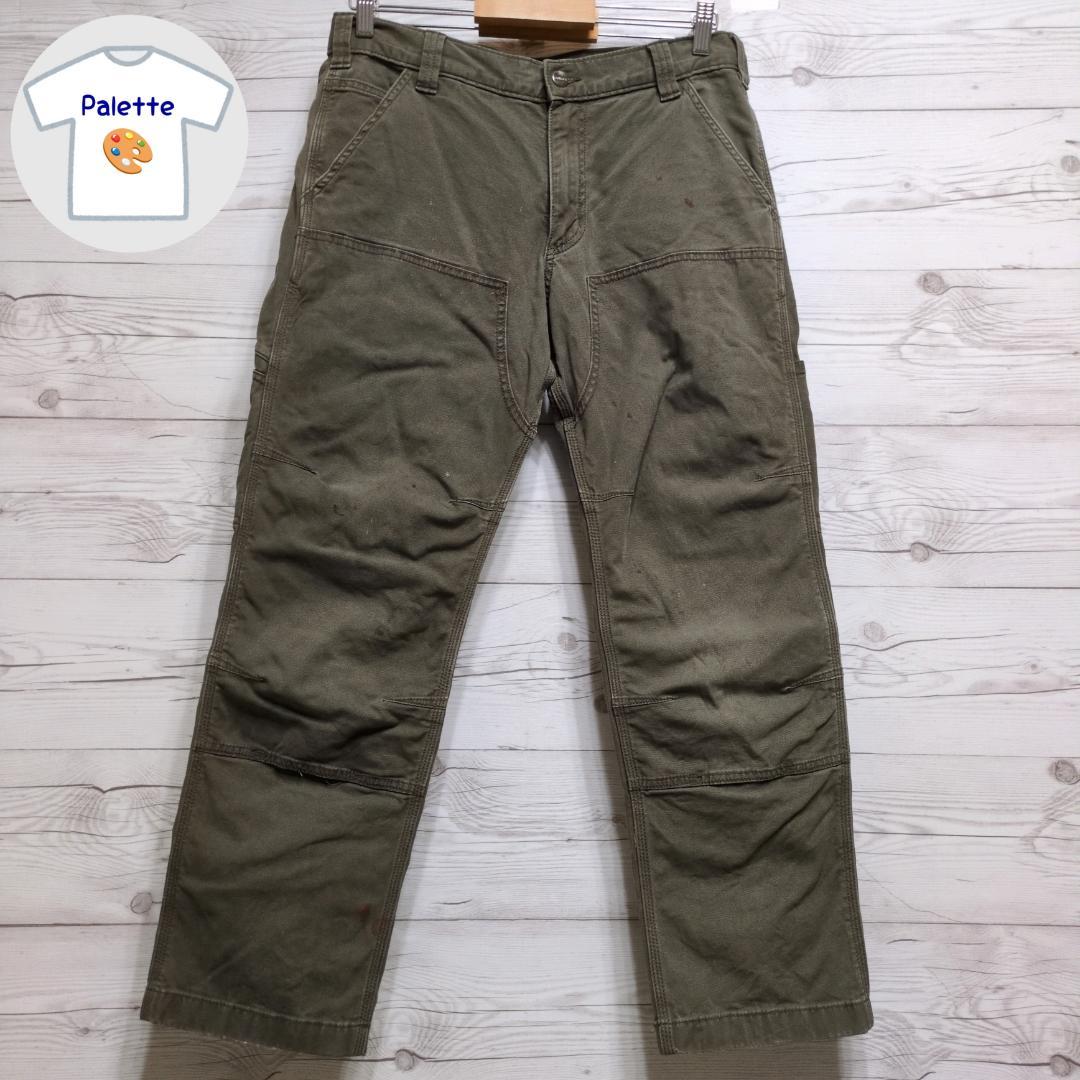 カーハート ダブルニー ペインターパンツ ダック W32 モスグリーン MOS