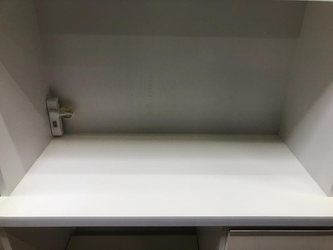 美品 食器棚 大川家具 レンジ台 コンセント付 キッチンボード250525-2