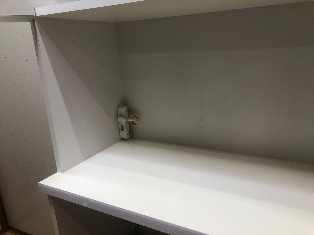 美品 食器棚 大川家具 レンジ台 コンセント付 キッチンボード250525-2