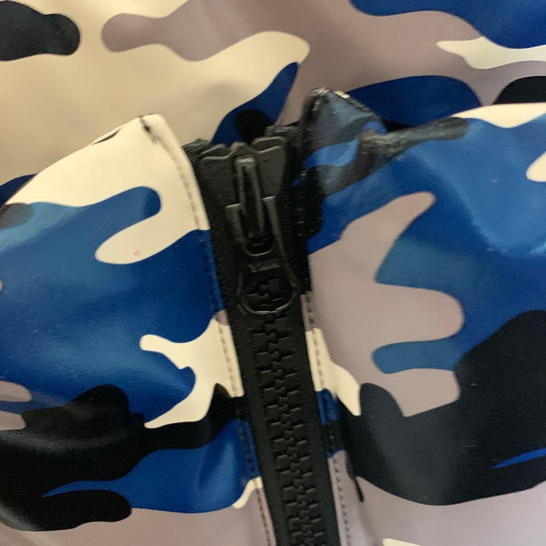 BREATH BADHOP Faux Leather Camo ダウンジャケット