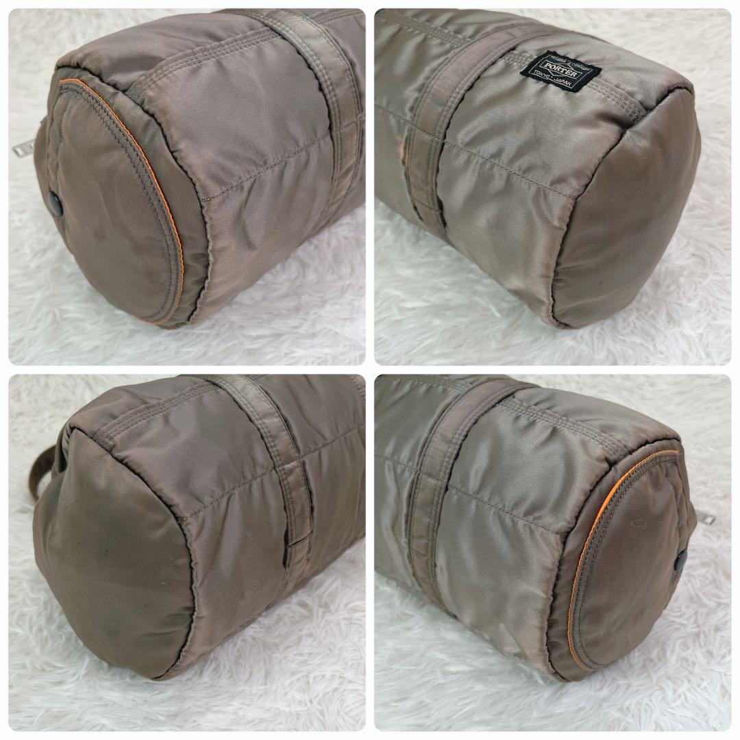 希少 ポーター タンカー ドラム ミニボストン S シルバーグレー 男女兼用