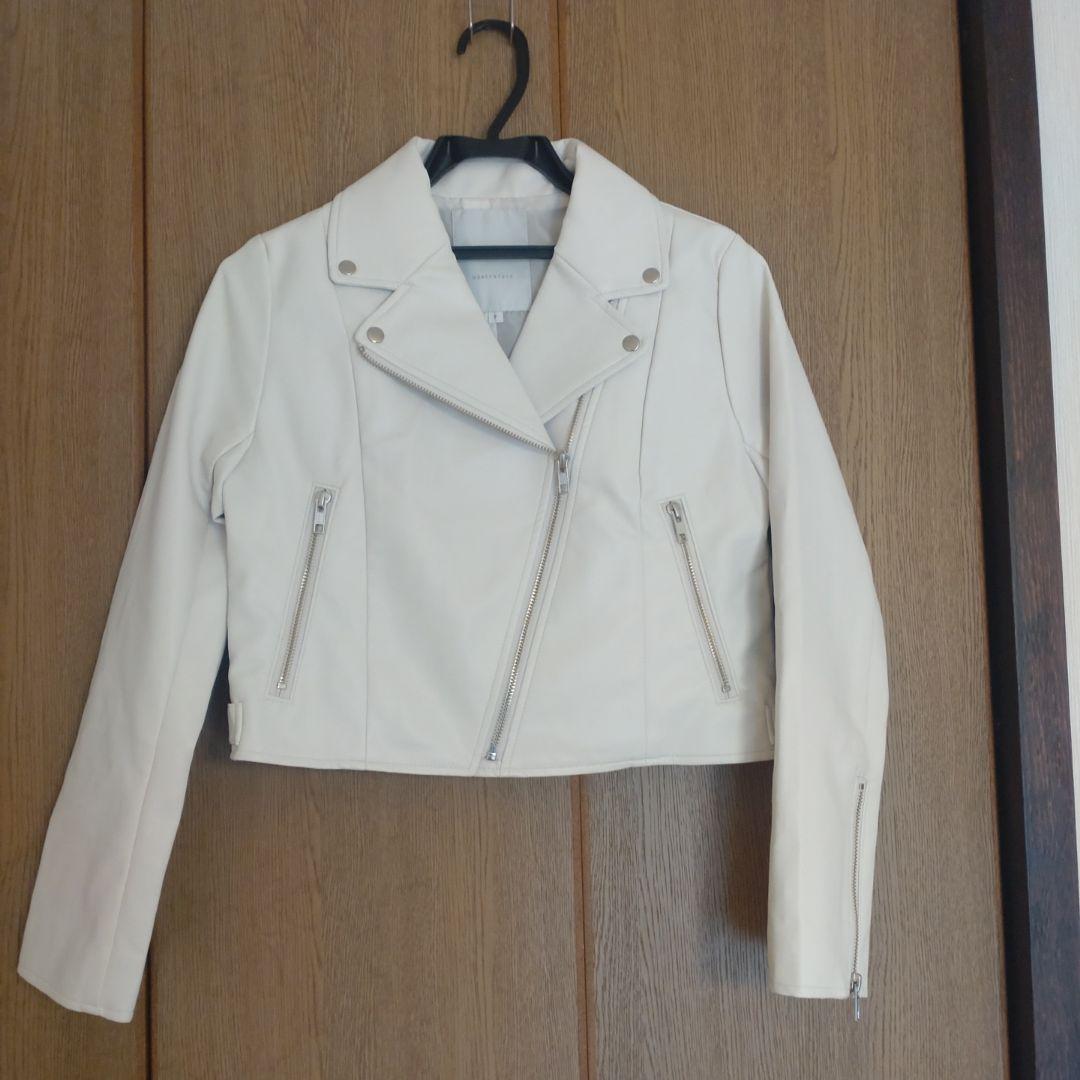 MERCURYDUO ライダースジャケット オフホワイト