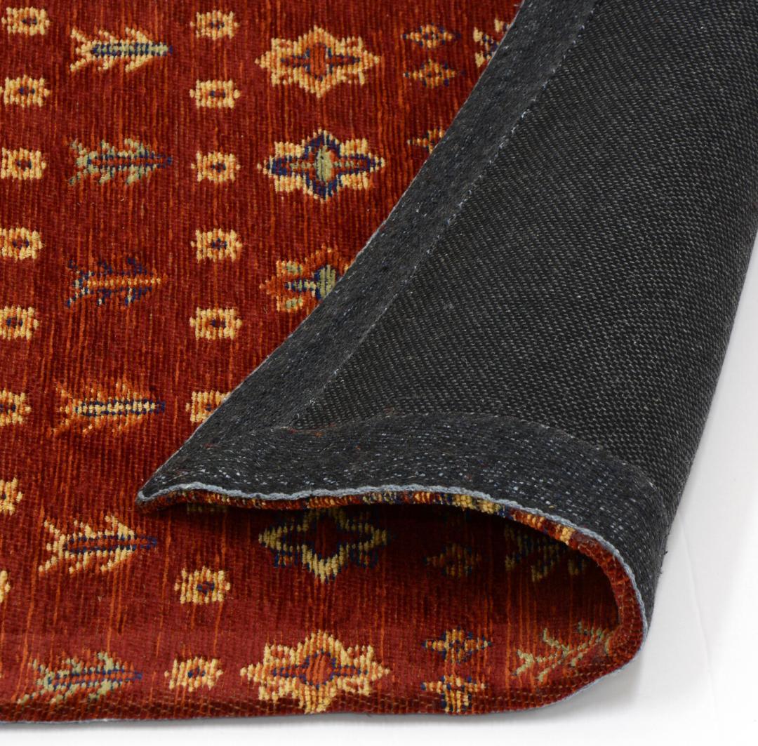 【ラグ・マット】140×200　ジャガードキリム　アンティークタイル柄 JK-1