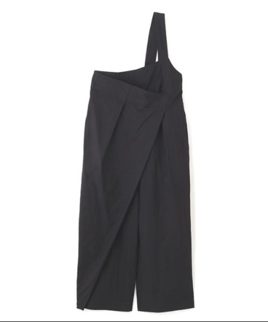 新品未使用　etretokyo ワンショルダーラップワイドパンツ　BLK M