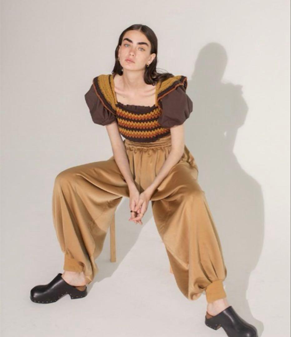 【新品】LEINWANDE High-rise Balloon Trousers